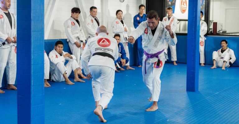treinando jiu jitsu paara aprender se defender